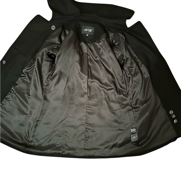 Black Women’s Wool Coat Size M - Picture 4 of 4